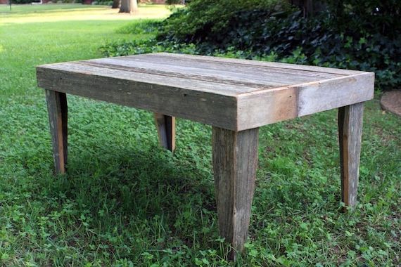 Rustic Outdoor Coffee Table. Gray Wood Coffee Table (View 11 of 15)