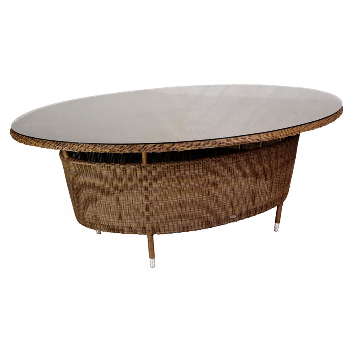 San Marino Oval Table On Glass Top – Alexander Rose (View 6 of 15)