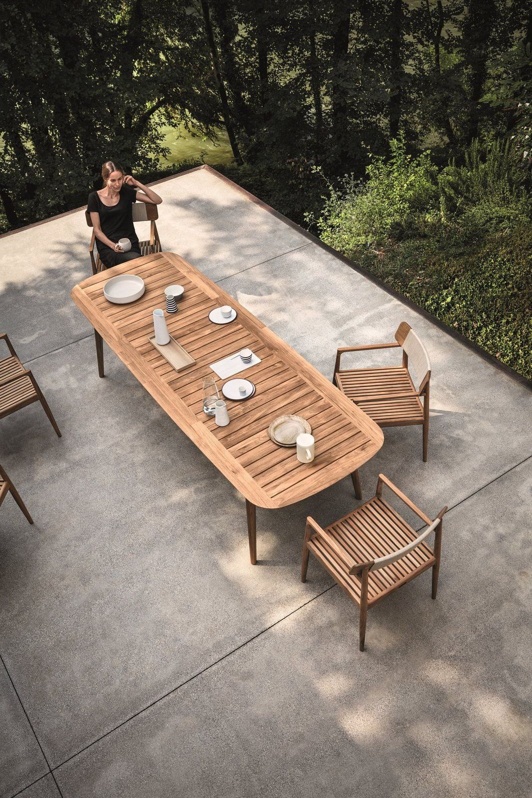 Scandinavian Outdoor Tables Intended For Popular This Teak Outdoor Living Collection Pairs Sustainability And Scandinavian Inspired  Style (View 5 of 15)