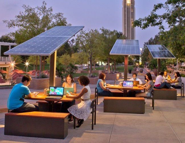 Solar, Solar Charging  Station, Outdoor Regarding Most Current Outdoor Tables With Charging Station (View 5 of 15)