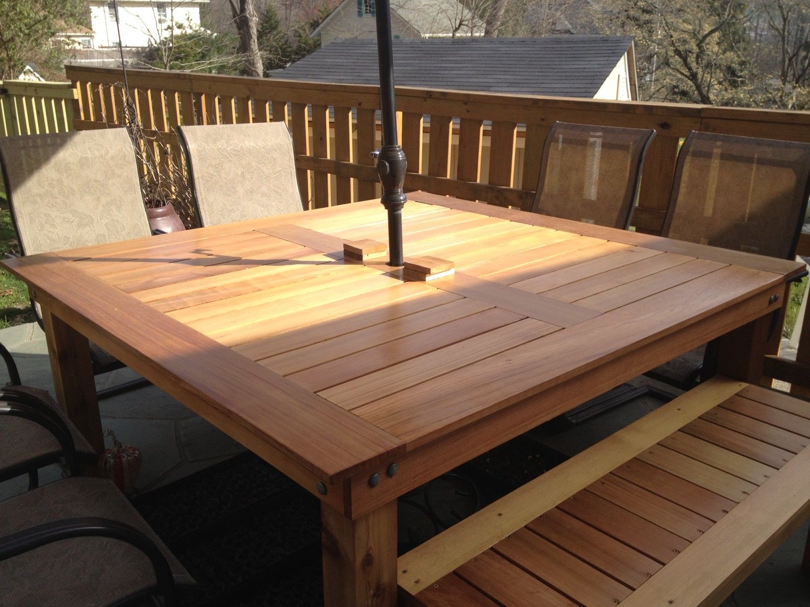 Square Outdoor Tables With Regard To Widely Used Simple Square Cedar Outdoor Dining Table (View 9 of 15)