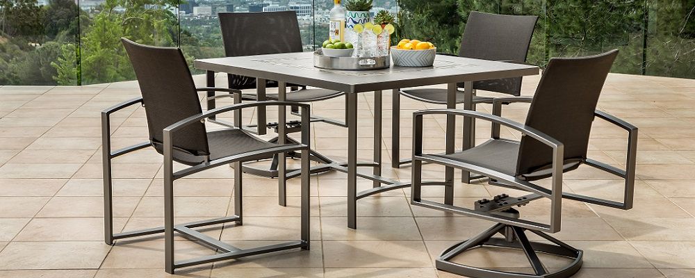 Stainless Steel And Acrylic Outdoor Tables Regarding Preferred Stainless Steel Outdoor Furniture – Offenbachers (View 7 of 15)