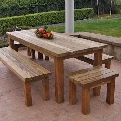 Teak Patio Furniture, Wood  Patio Furniture, Wooden Outdoor Furniture Throughout Well Known Natural Stained Wood Outdoor Tables (View 12 of 15)