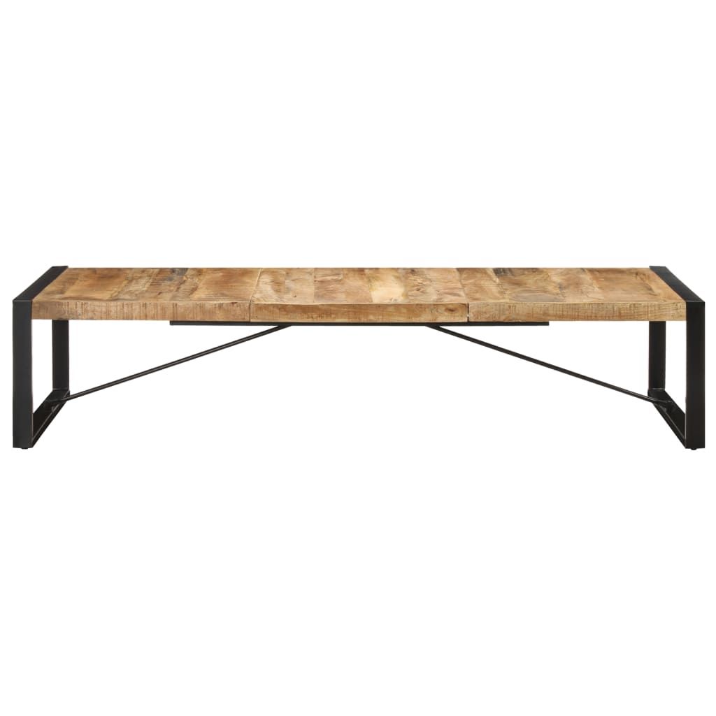 Trendy Coffee Table 180x90x40 Cm Rough Mango Wood Intended For Mango Wood Outdoor Tables (View 8 of 15)