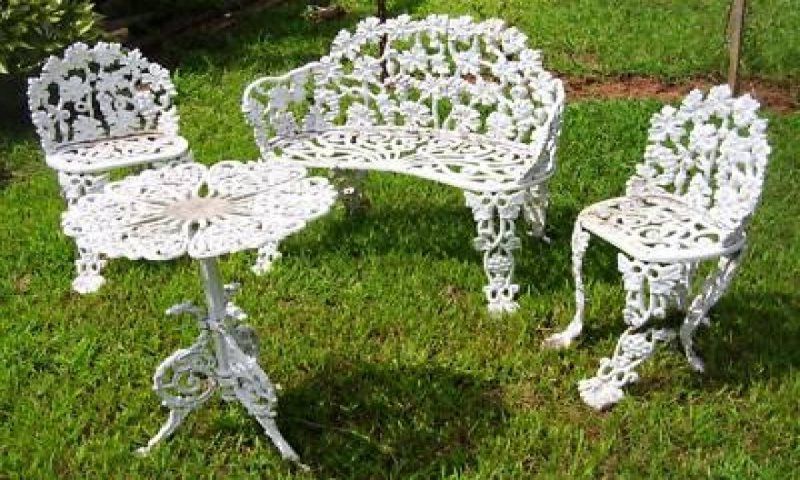 Vintage Wrought Iron Patio Furniture – Ideas On Foter Intended For Best And Newest Reclaimed Vintage Outdoor Tables (View 10 of 15)