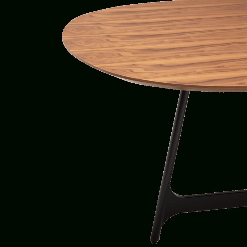 Walnut Oval Dining Table "ooid" – Minimalist Store Throughout Current Metal Oval Outdoor Tables (View 2 of 15)