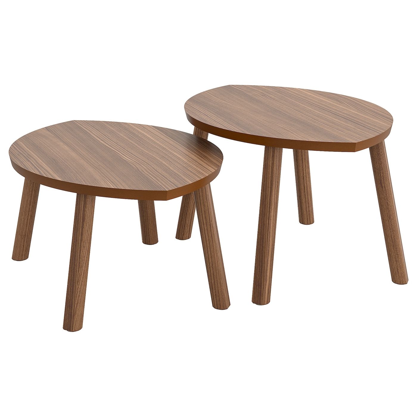 Warm Walnut Outdoor Tables With Regard To Famous Stockholm Nest Of Tables, Set Of 2, Walnut Veneer – Ikea (View 15 of 15)