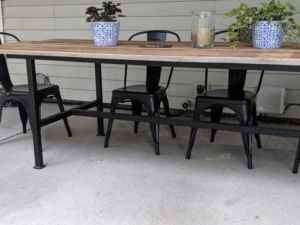 Well Known Custom Outdoor Table Base – Bb Enterprises, Inc (View 4 of 15)