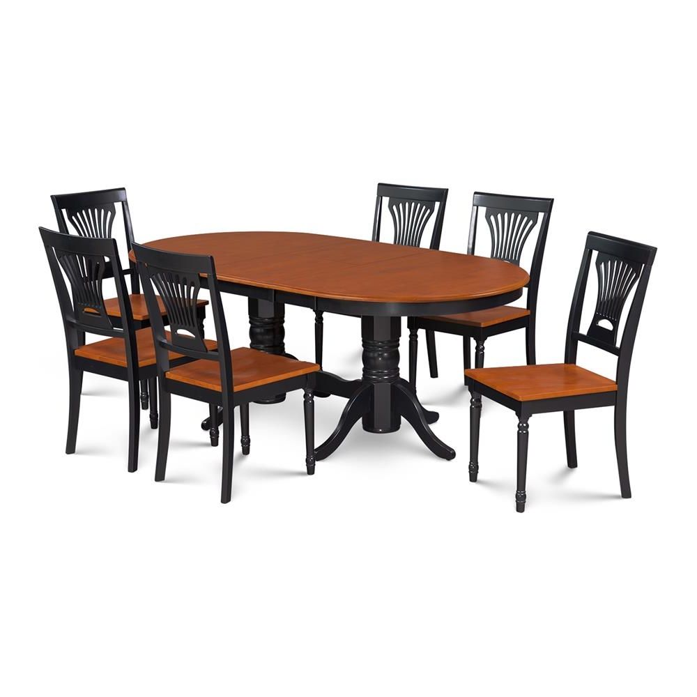 Well Known Dark Cherry Outdoor Tables Within M&d Furniture Somerville Black/cherry Traditional Dining Room Set With Oval  Table (seats 6) At Lowes (View 6 of 15)