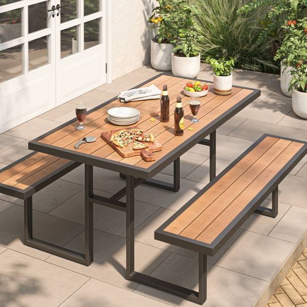 Well Known Faux Wood Outdoor Tables Pertaining To Pin On Backyard (View 7 of 15)