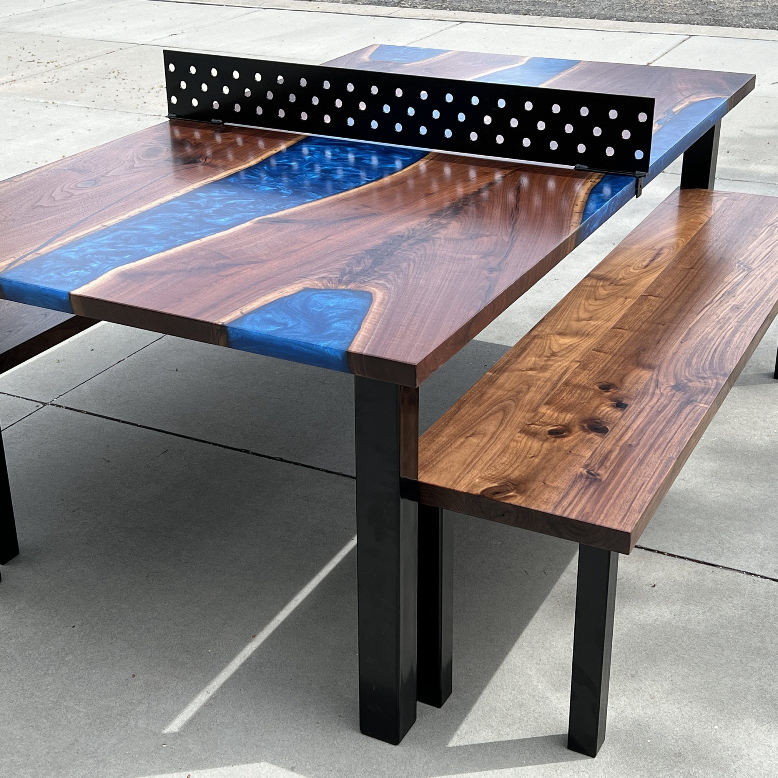 Well Known Outdoor Walnut Table – Etsy For Warm Walnut Outdoor Tables (View 9 of 15)