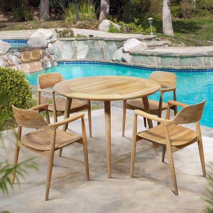 Well Known Round Outdoor Dining Table For  (View 15 of 15)