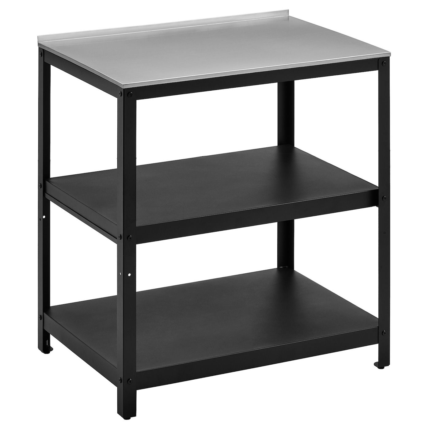 Well Liked Grillskär Kitchen Island Shelf Unit, Black/stainless Steel Outdoor,  337/8x24" – Ikea Regarding Outdoor Tables With Shelf (View 14 of 15)