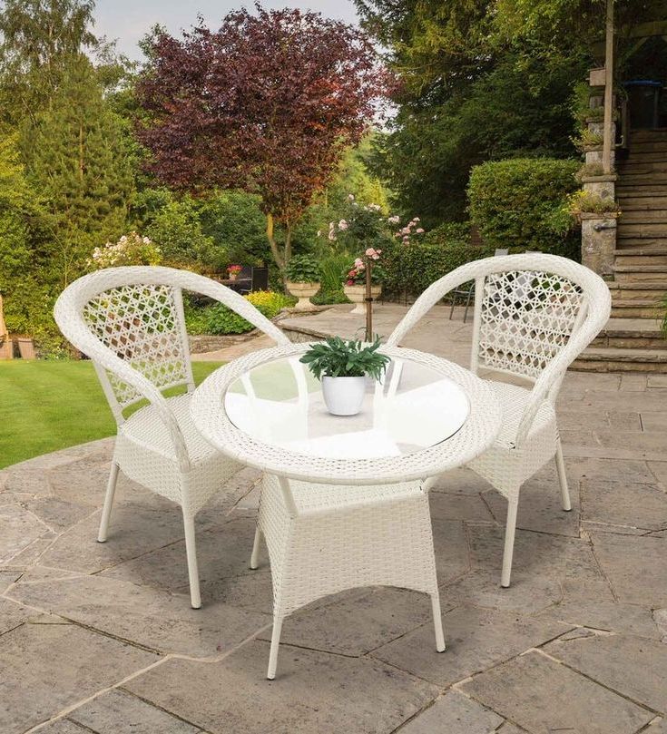 Well Liked Off White Wood Outdoor Tables With Buy Atlas Patio Coffee Table Set In Off White Finishzecado Online – Patio  Sets – Patio Sets – Furniture – Pepperfry Product (View 4 of 15)
