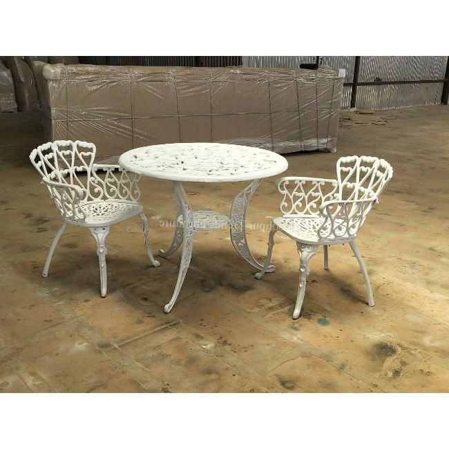 Well Liked Reclaimed Vintage Outdoor Tables Pertaining To European Style Flower Shaped Outdoor Tea Table And Chairs Set Antique White  Cast Metal Patio Furniture – Buy Modern Classic Antique Vintage Antique  Cast Iron Outdoor Table,standard Traditional Best Selling Outdoor Stone (View 5 of 15)