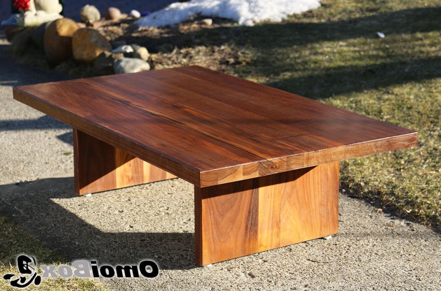 Well Liked Warm Walnut Outdoor Tables Pertaining To Outdoor Walnut Table – Etsy (View 3 of 15)
