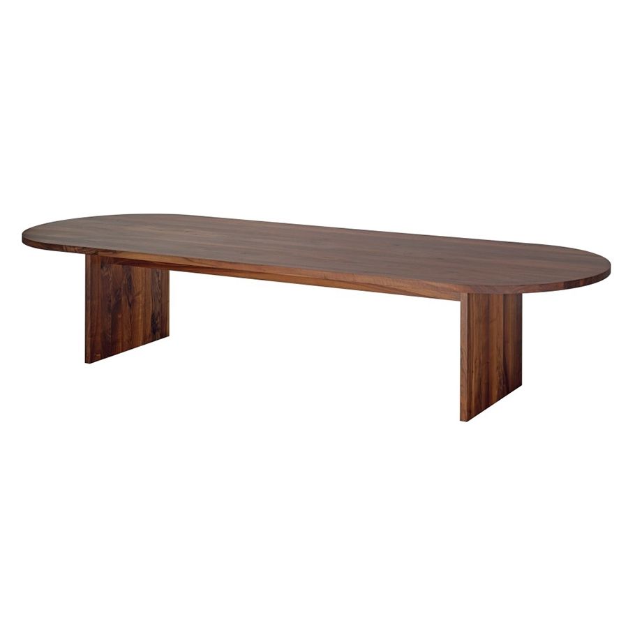 Widely Used E15 Oval Table Ashida (250 X 104,8 Cm – Walnut Oiled) – Myareadesign (View 3 of 15)