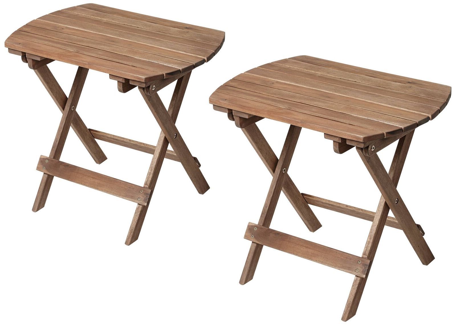 Wood Accent Outdoor Tables With Regard To Most Recently Released Outdoor Wood Accent Side End Tables Set Of 2 20" X 14" Natural For Patio (View 12 of 15)
