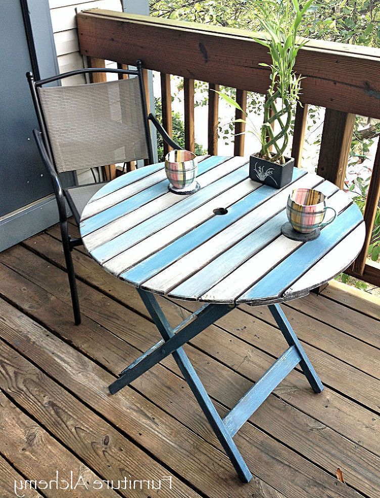 Wooden Outdoor Table, Painted Patio,  Painted Garden Furniture Throughout Most Up To Date Paint Finish Outdoor Tables (View 12 of 15)