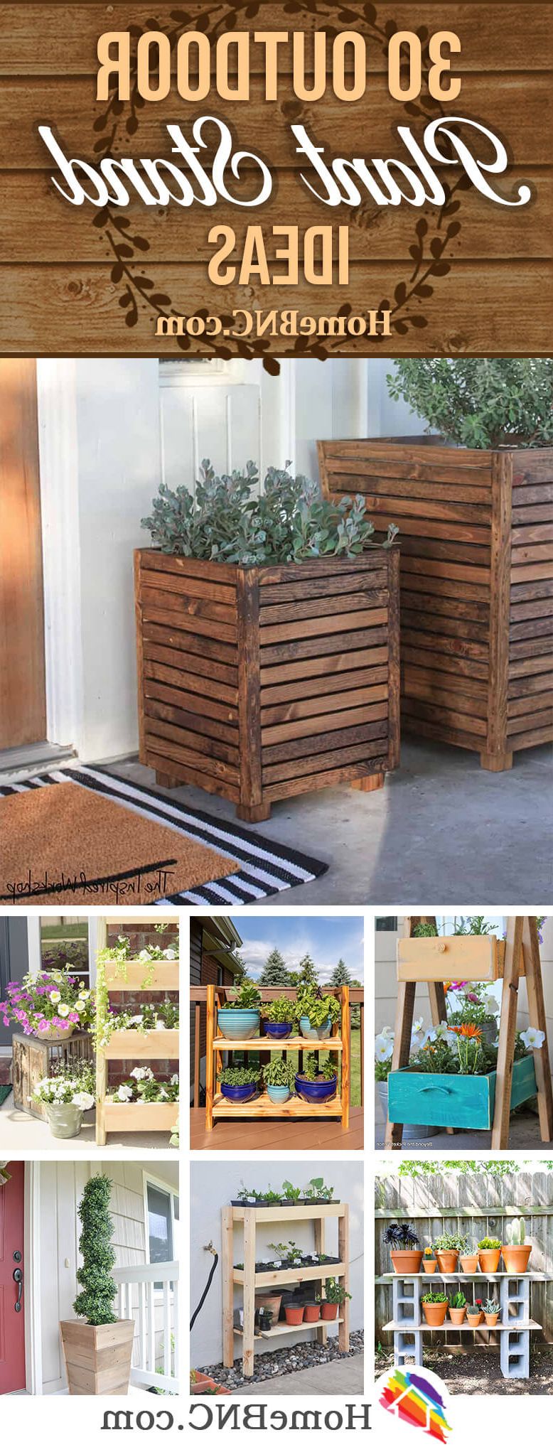 2019 Outdoor Plant Stands In 30 Best Diy Outdoor Plant Stand Ideas To Add Color To Your Porch In  (View 7 of 15)