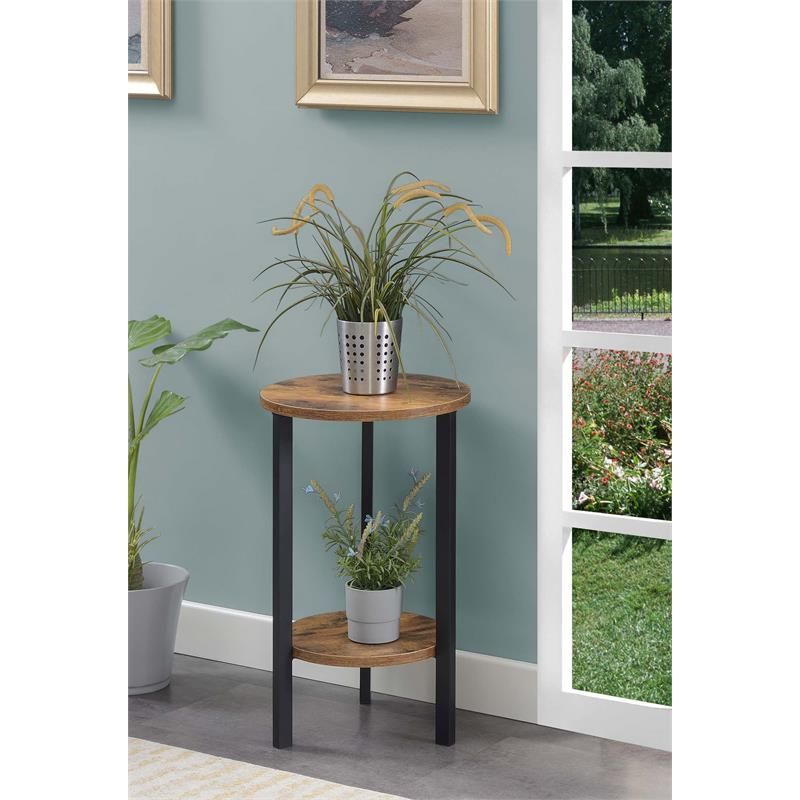 24 Inch Plant Stands With Regard To Most Current Graystone 24 Inch Two Tier Plant Stand In Nutmeg Wood Finish (View 13 of 15)