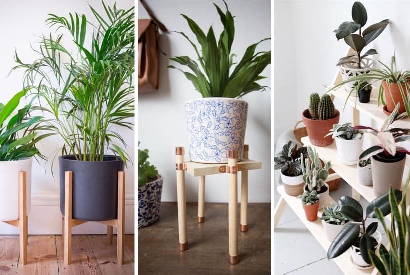 30+ Best Diy Plant Stand Ideas & Tutorials For 2023 – Crazy Laura Intended For Favorite Hexagon Plant Stands (View 11 of 15)