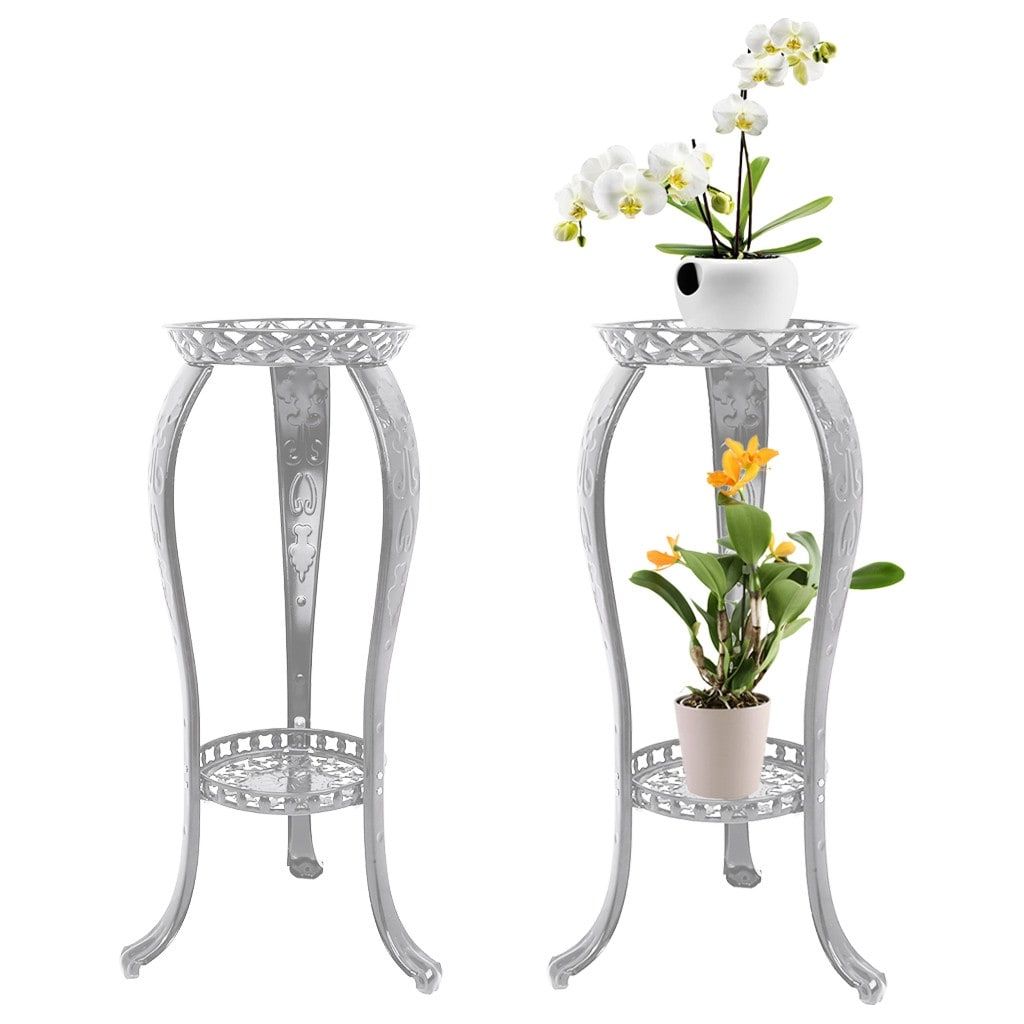 32 Inch 2 Tier Iron Plant Stand Planter Rack Flower Pots Holder –  8undefined X 10undefined – Overstock – 32586349 Within Most Current 32 Inch Plant Stands (View 15 of 15)