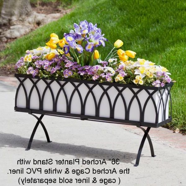 Arch Window Box Stand Within Popular Plant Stands With Flower Box (View 1 of 15)