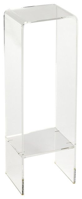 Butler Crystal Clear Acrylic Plant Stand – Contemporary – Plant Stands And  Telephone Tables  Hedgeapple (View 1 of 15)