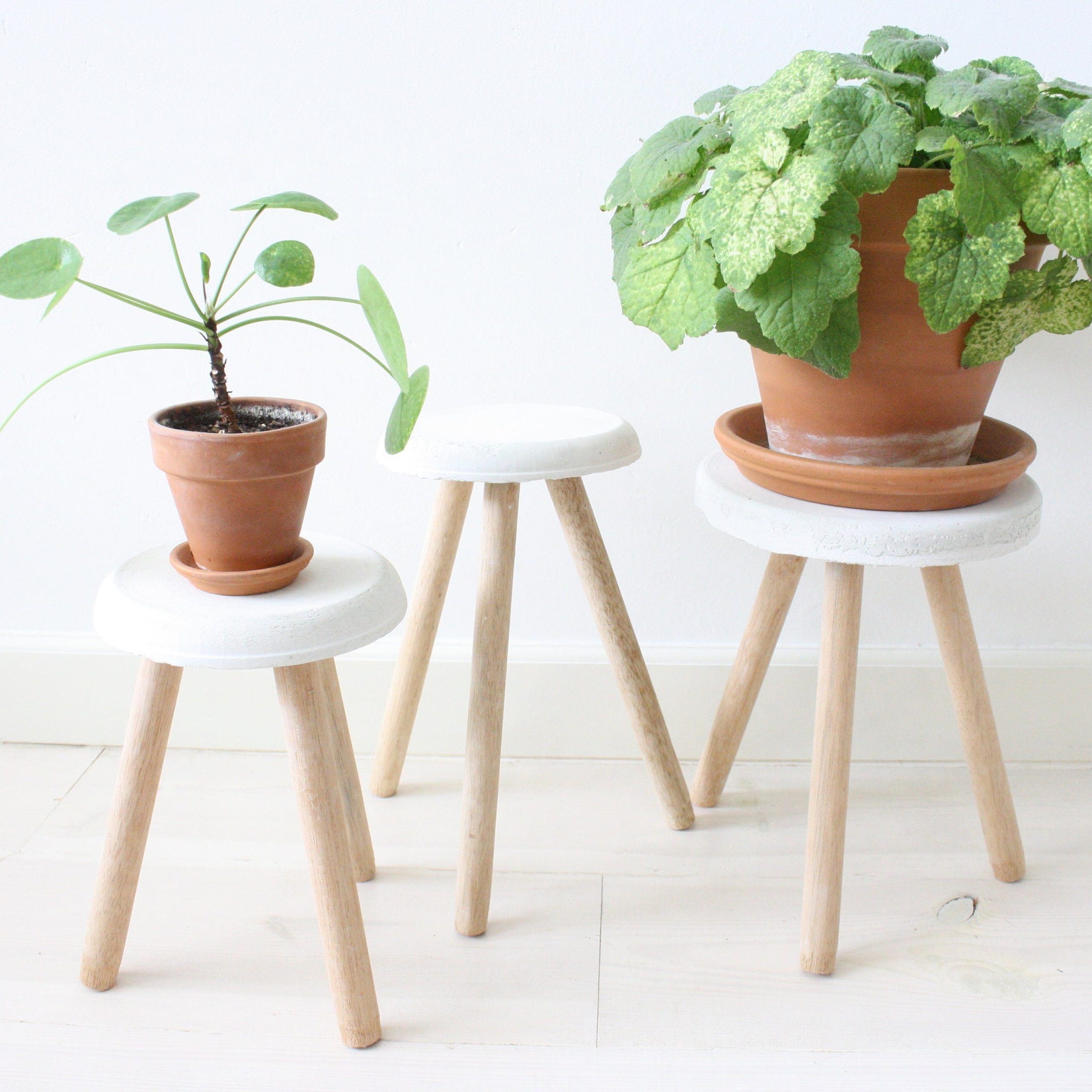 Concrete Plant Stand – Etsy In Trendy Cement Plant Stands (View 14 of 15)