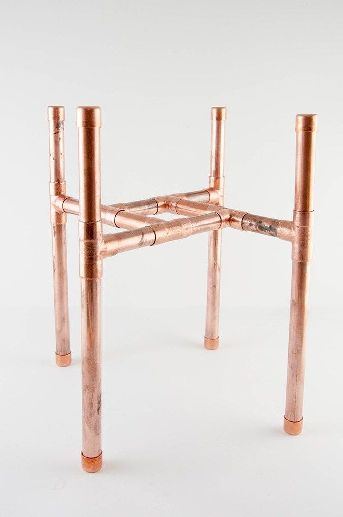 Copper Plant Stands With Regard To Famous Simple Diy Copper Plant Stand (View 7 of 15)