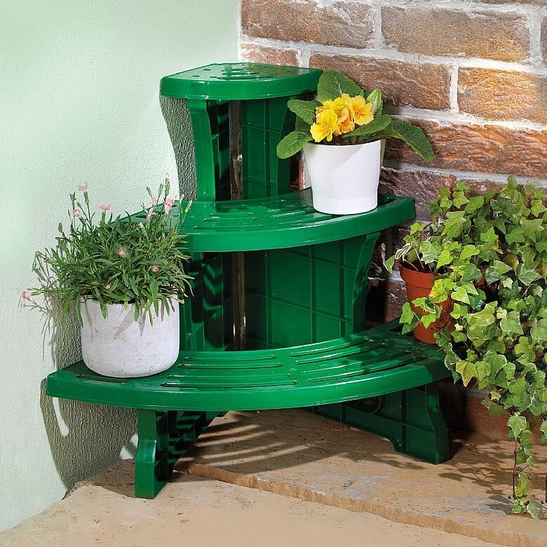 Corner Plant Stand Green With Recent Green Plant Stands (View 14 of 15)