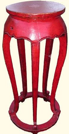 Current Red Plant Stands Pertaining To Oriental Five Legged Plant Stand Red Lacquer (View 10 of 15)