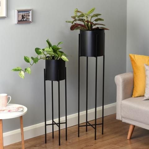 Current Set Of Deep Tall Plant Pots With Stands (View 15 of 15)