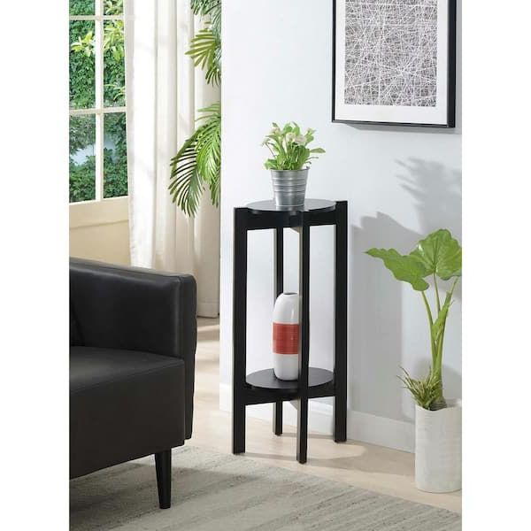 Deluxe Plant Stands In Current Convenience Concepts Newport Black Deluxe Plant Stand U14 186 – The Home  Depot (View 2 of 15)