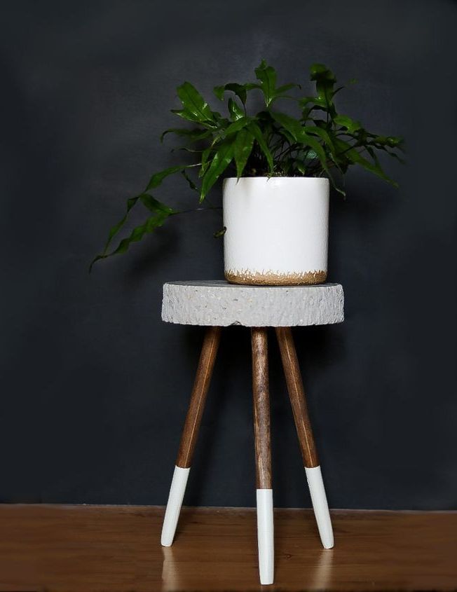 Diy Plant Stand, Plant Stand,  Modern Plant Stand Within Widely Used Cement Plant Stands (View 13 of 15)