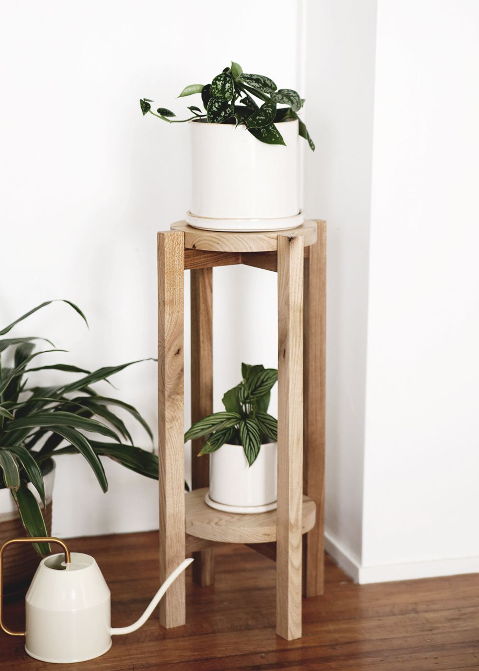 Diy Wood Plant Stand – A Simple Diy With A Video Tutorial Pertaining To Popular Wood Plant Stands (View 7 of 15)