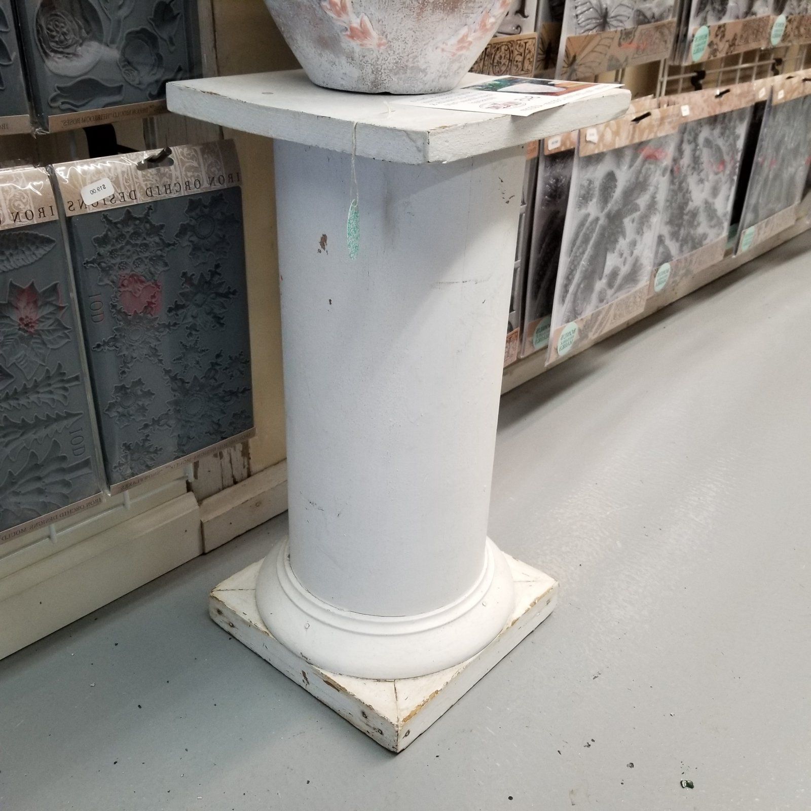 Famous Pillar Plant Stands In White Pillar Plant Stand 10.5 X (View 10 of 15)