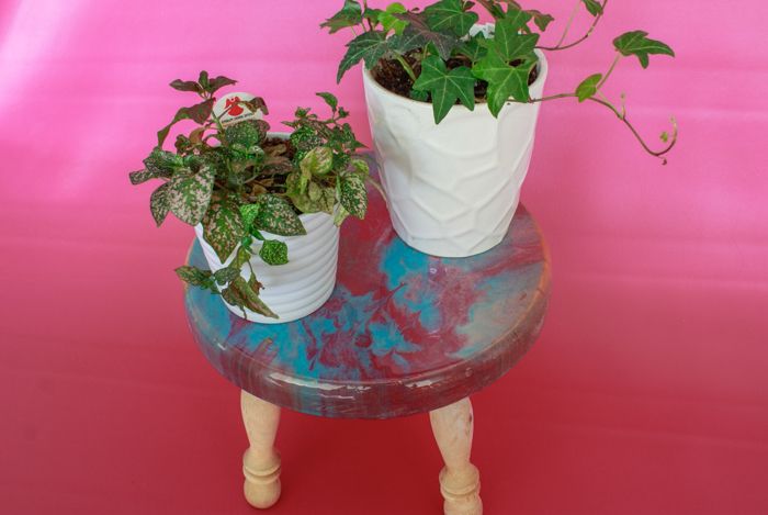 Famous Poured Resin Plant Stand – Resin Crafts Blog Throughout Resin Plant Stands (View 12 of 15)