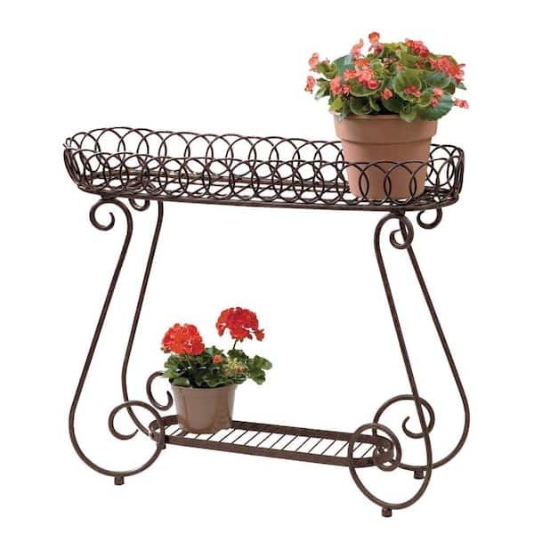 Fashionable Oval Rings Planter Pl107 – The Home Depot For Ring Plant Stands (View 10 of 15)