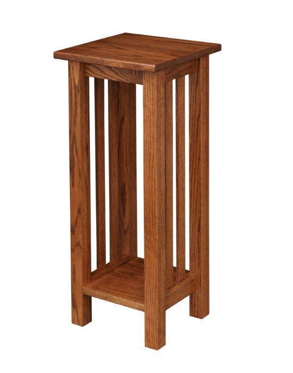 Fashionable Plant Stands With Side Table In Mission Plant Stand End Table From Dutchcrafters Amish Furniture (View 5 of 15)