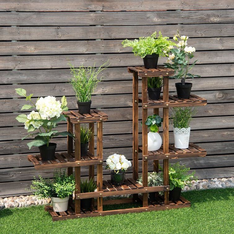 Favorite Union Rustic Sperling Multi Tiered Plant Stand & Reviews (View 5 of 15)