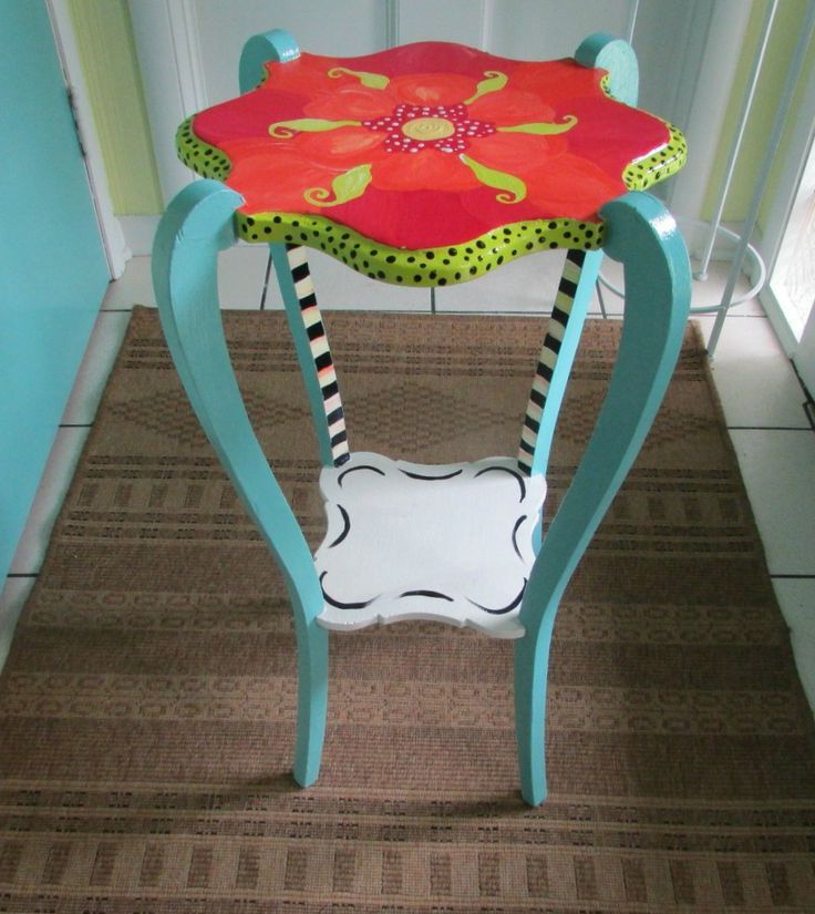 Funky Painted Furniture, Painting Furniture Diy, Cute  Furniture (View 9 of 15)