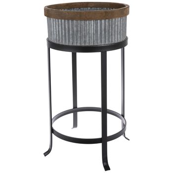 Galvanized Plant Stands With Regard To Preferred Ridged Galvanized Metal Plant Stand – Buy Metal Flower Planter Stand,flower  Planter Stand,powder Coated Metal Flower Planter Stand Product On  Alibaba (View 8 of 15)