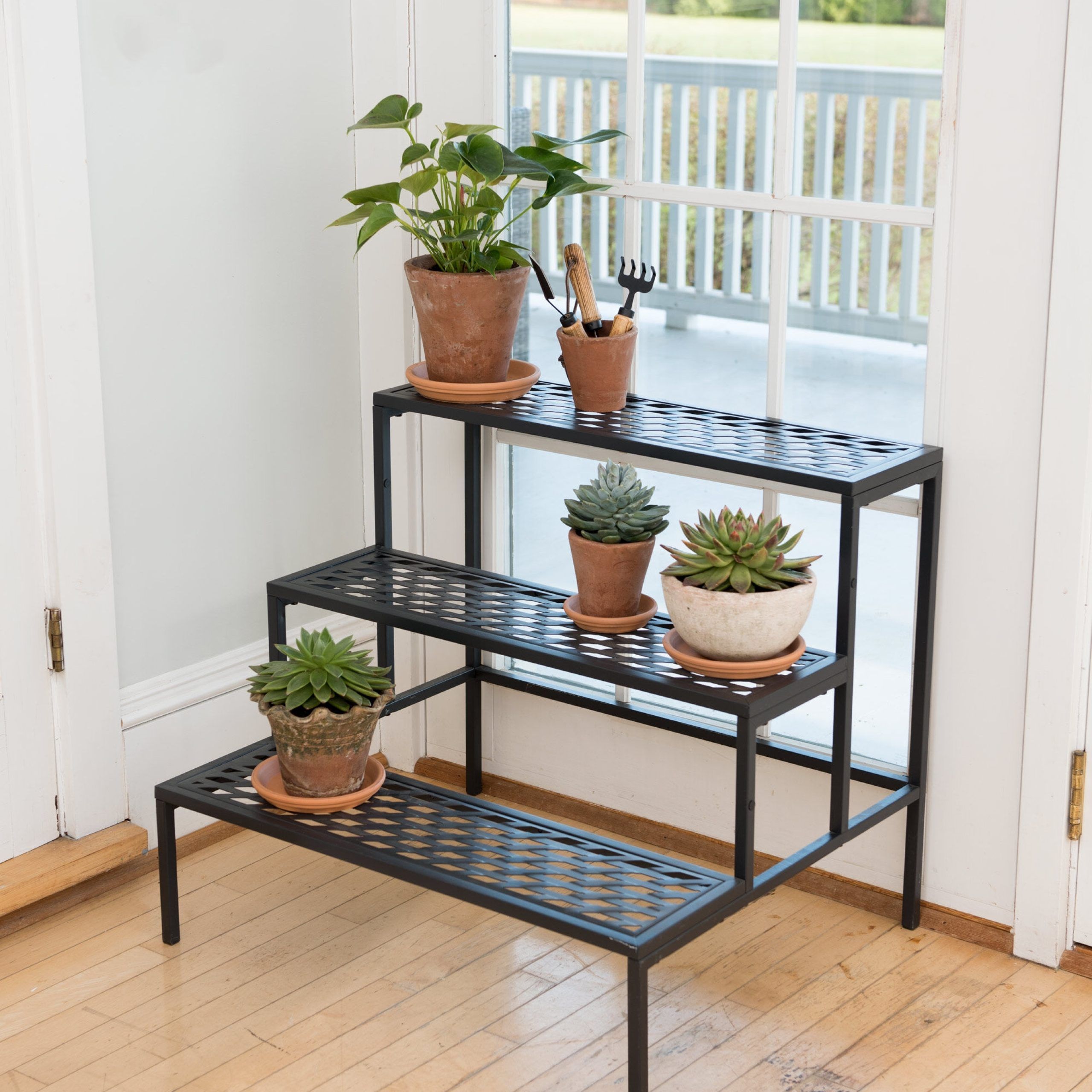 Gardener's Supply Pertaining To Fashionable Three Tiered Plant Stands (View 2 of 15)