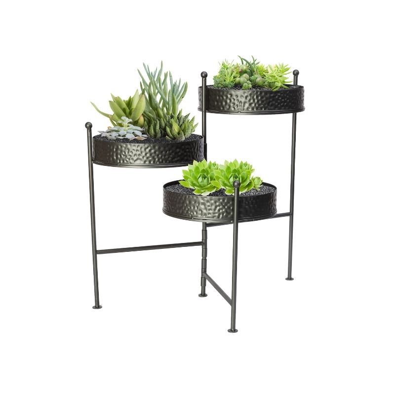 Get Three Tier Plant Stand, 21 Inch In Mi At English Gardens Nurseries (View 11 of 15)