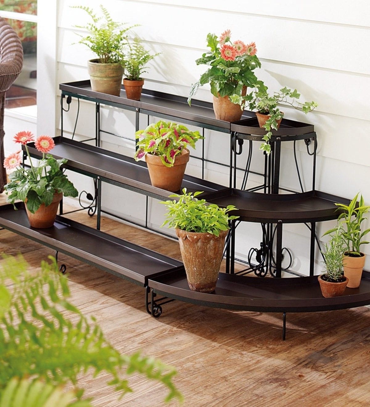 Iron Base Plant Stands Throughout Well Known Metal Tiered Plant Stand – Ideas On Foter (View 1 of 15)