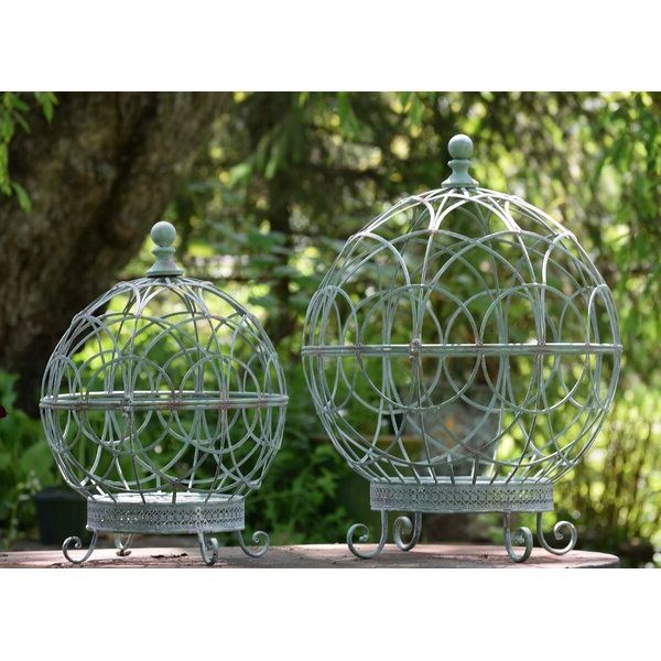 Latest Globe Plant Stands In One Allium Way® Shipststour Iron Globe 2 Piece Plant Stand Set (View 8 of 15)