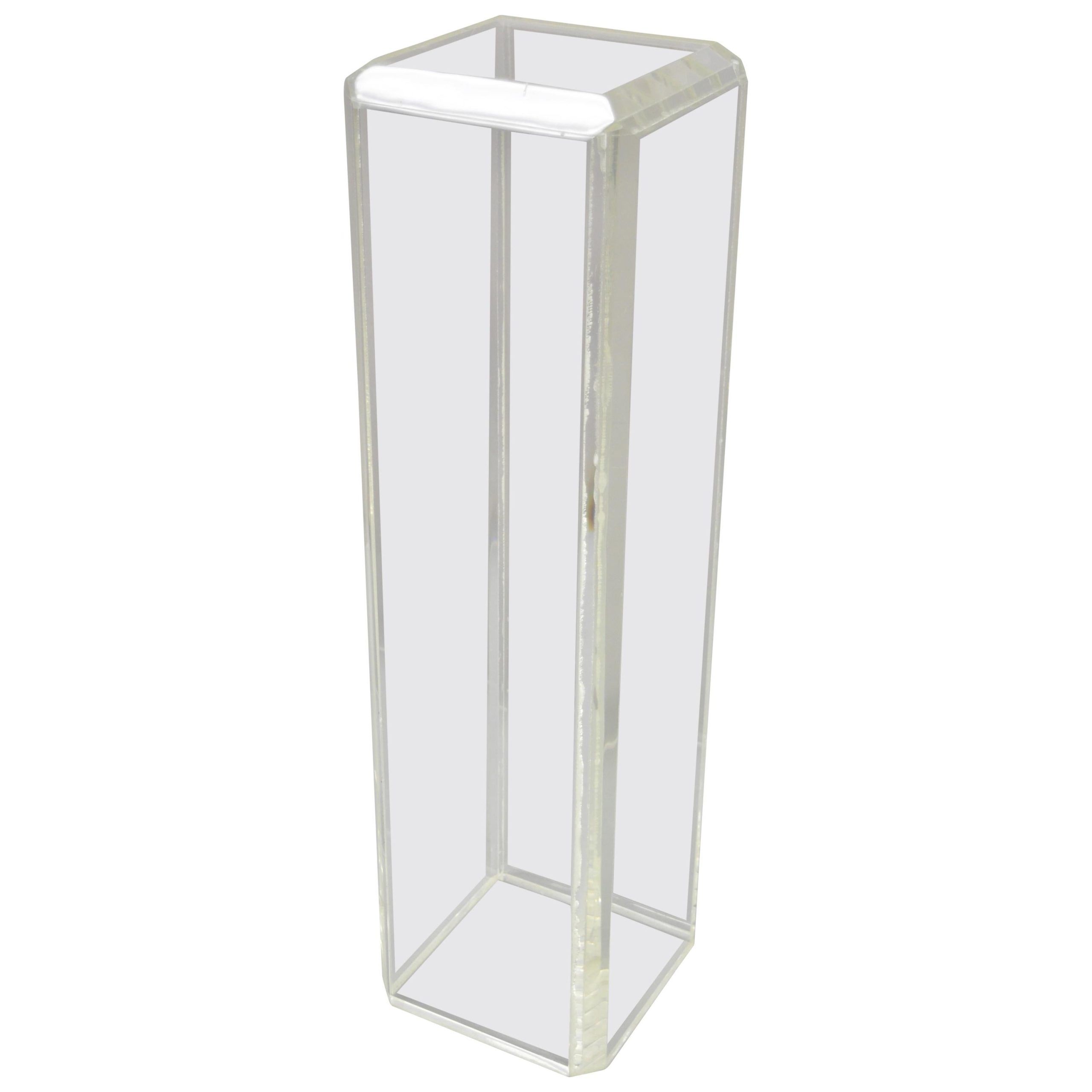 Lucite Plant Stand, Clear Plant Stand, Lucite  Pedestal Stand Throughout Latest Clear Plant Stands (View 7 of 15)