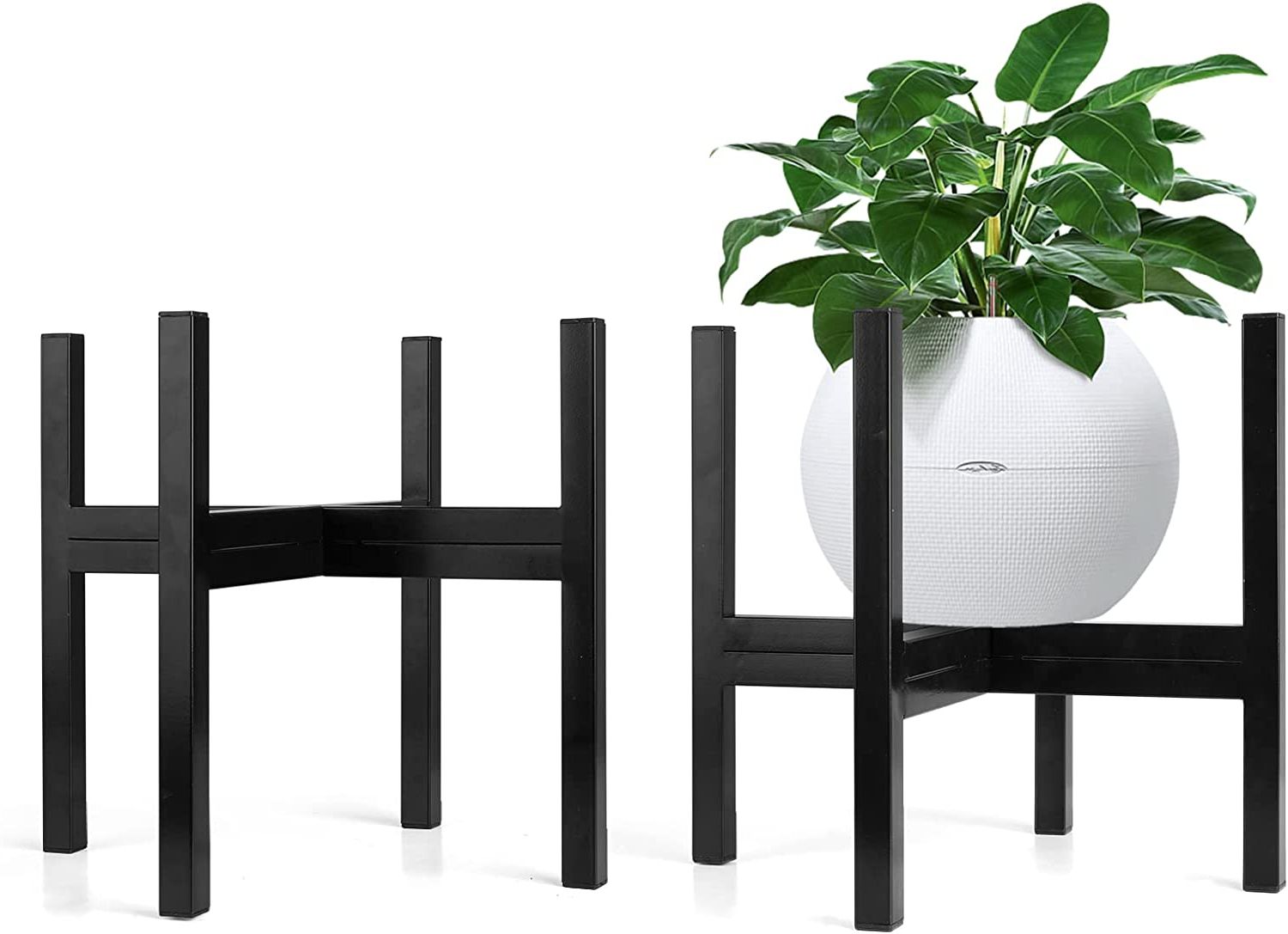 Metal Plant Stand Indoor 10 Inch Metal Corner Pot Stand, Mid Century Style Flower  Plant Holder, Plants Display Rack – 1 Pack, Black – Walmart Inside Most Popular 16 Inch Plant Stands (View 11 of 15)